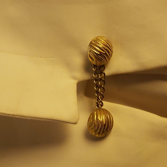 STELLA JAMIE Sophisticated VEST with Gold chain latching buttons SZ x-small - Picture 4 of 7